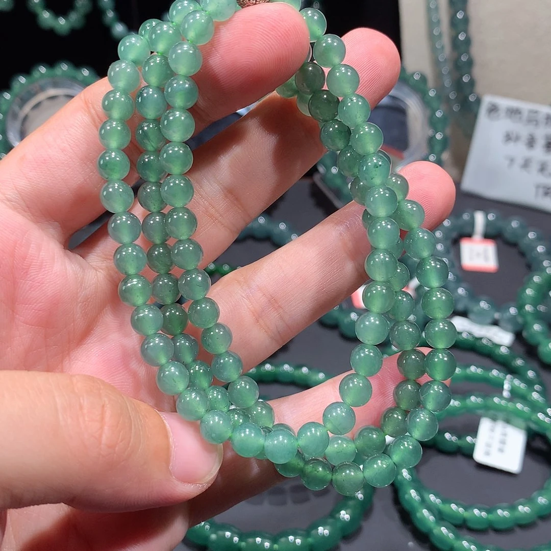 未镶嵌手串翡翠天然a货翡翠项链6.5