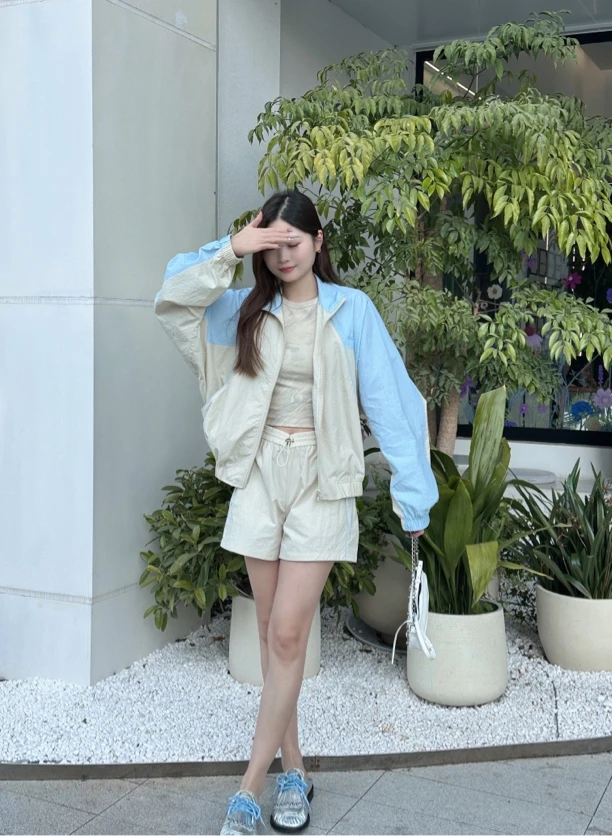 SuneRainbom套装｜活力减龄拼接设计休闲套装1A450/1A451