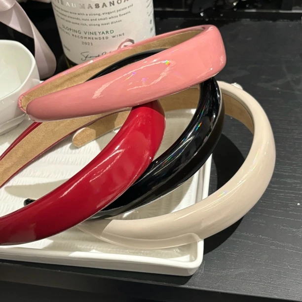 1015MM镭射漆皮四色发箍