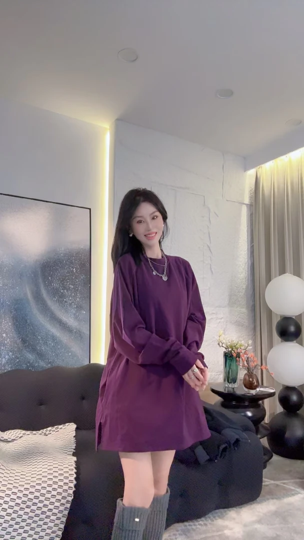 诺小晨推荐--春季新款设计针织时尚显瘦长袖休闲加绒加厚上衣Q870