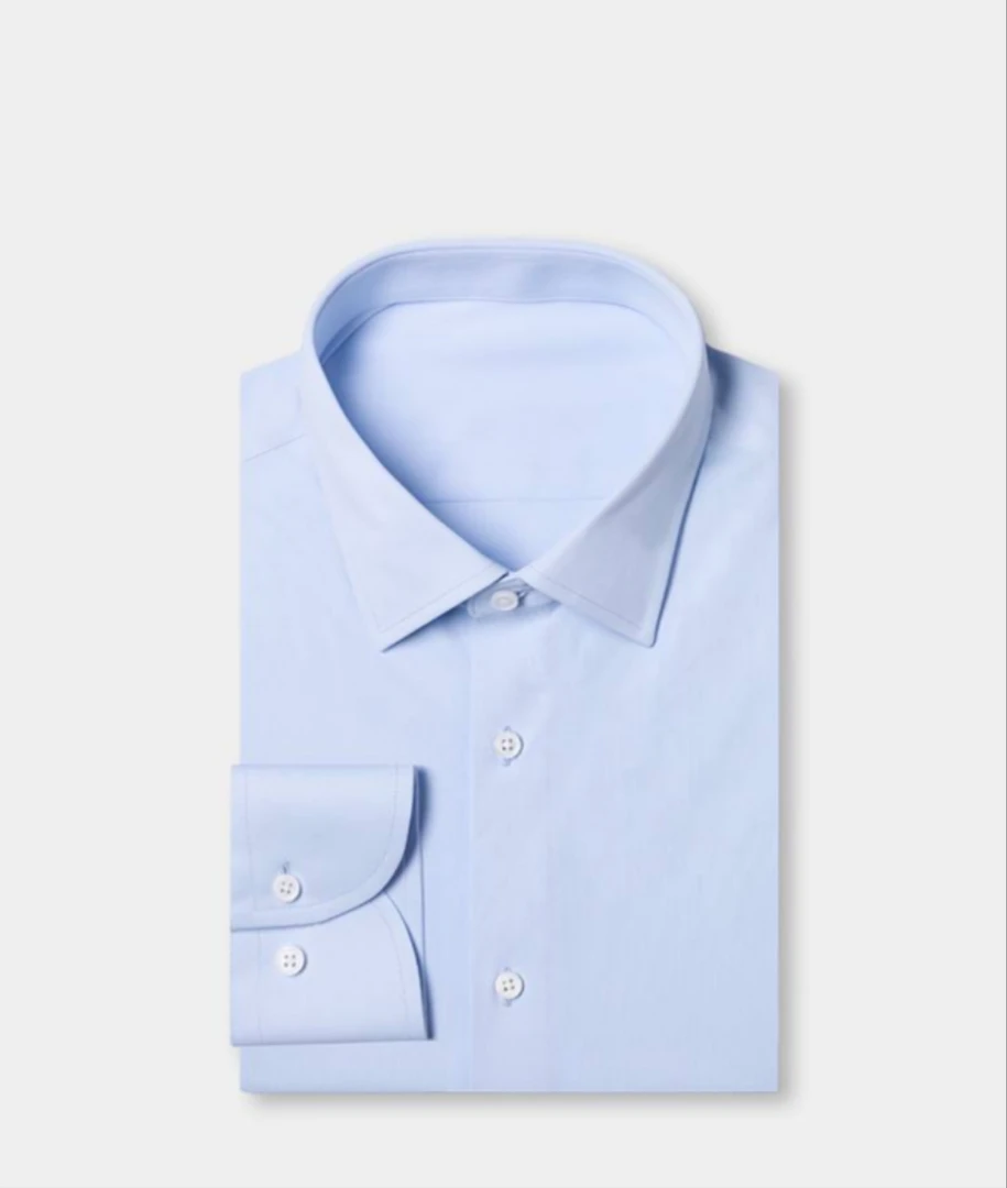 仙儿处理专用【101-200】长袖正装男士夏季修身免烫男士衬衫蓝色