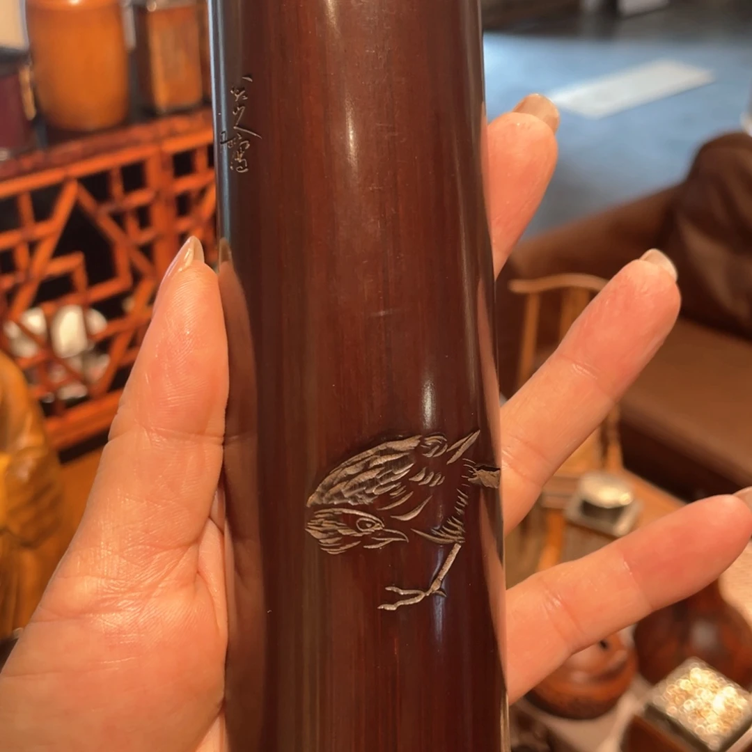 紫砂纯手工玉竹茶则