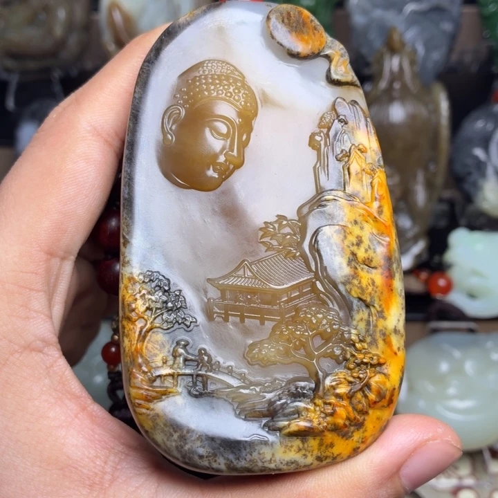 尚***文和田玉未镶嵌颈饰