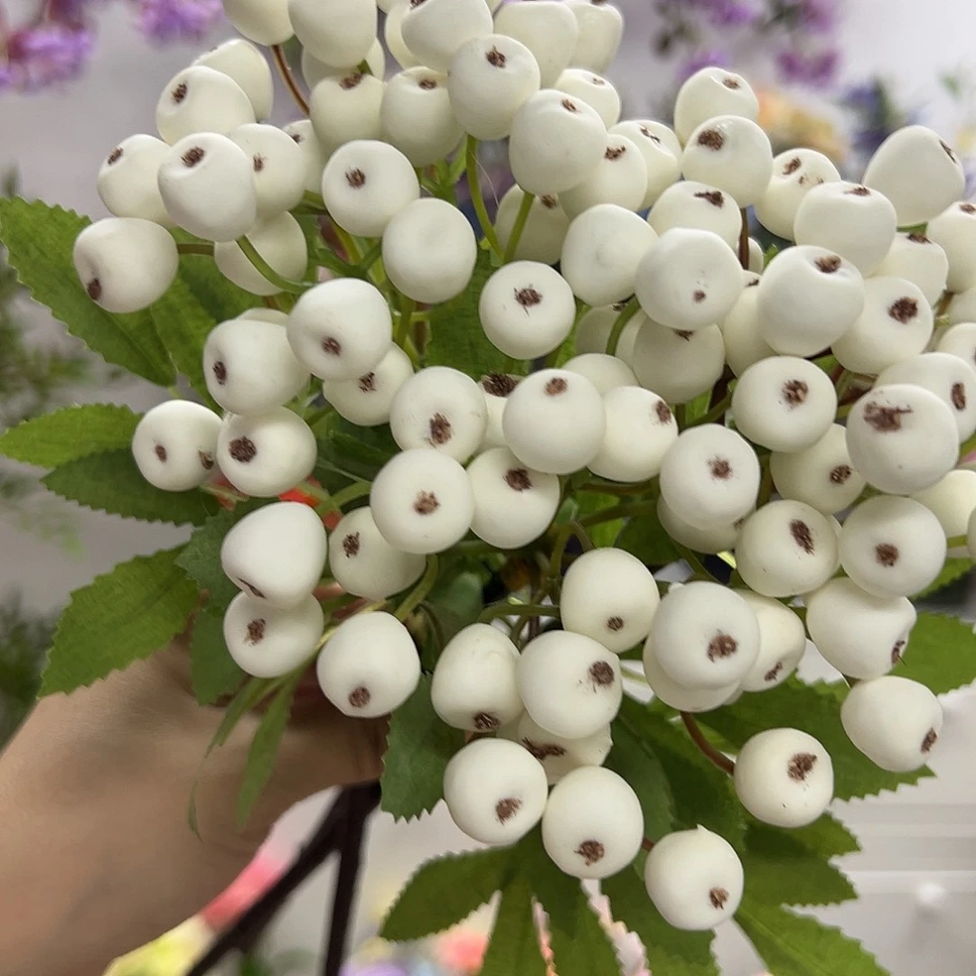 3枝白色白色果子子