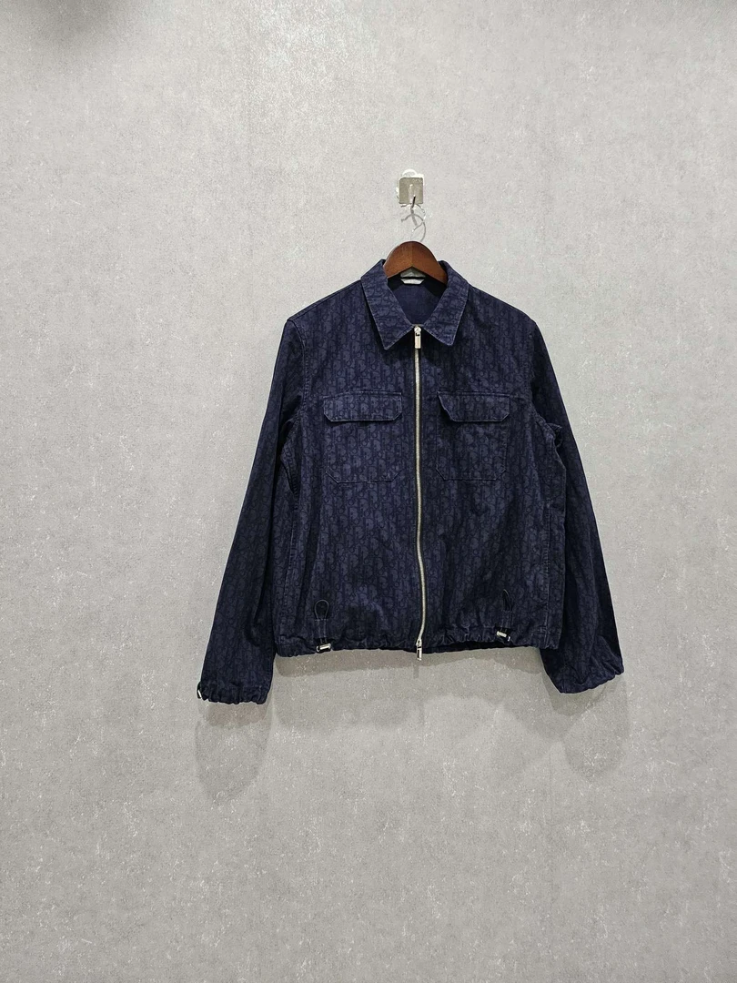 99新 DIOR/迪奥 纯色满印翻领长袖夹克48码003832