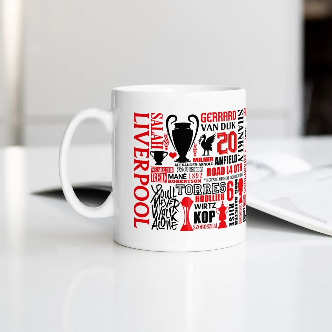 利物浦主题款陶瓷马克杯个性潮流咖啡茶杯家用水杯 若塔 萨拉赫