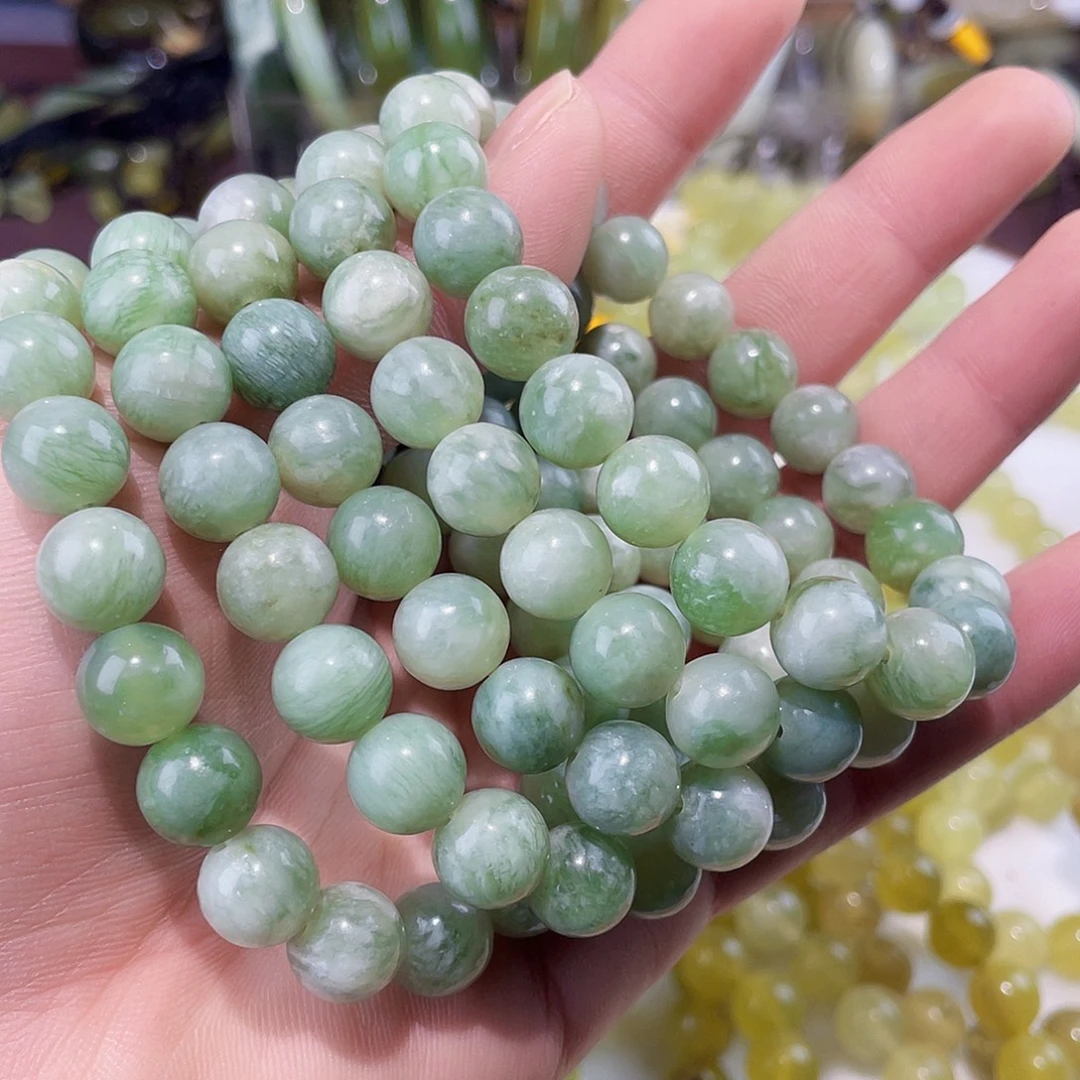 蛇纹石玉未镶嵌手链