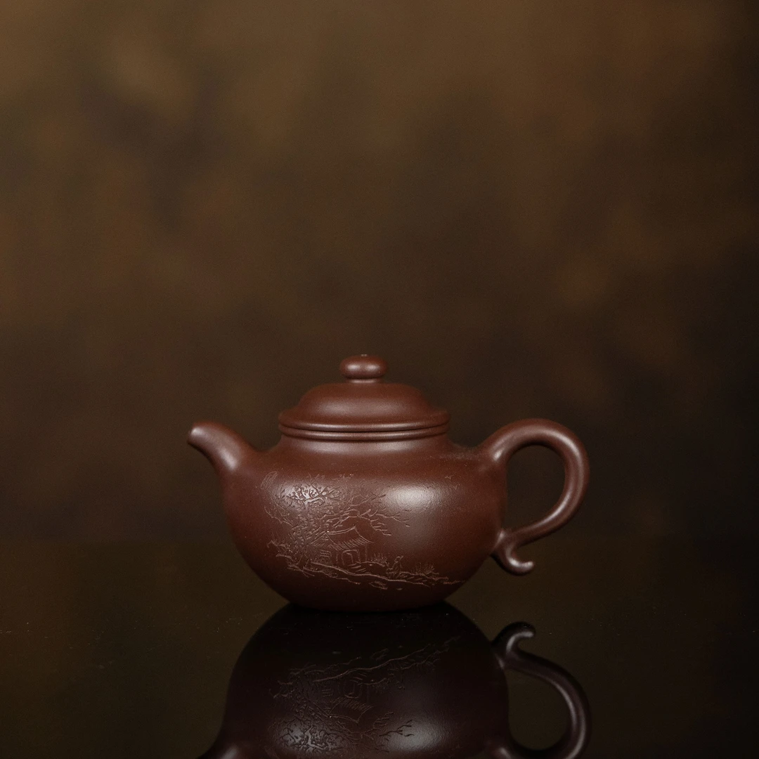 【利贞l莲子】原矿紫泥约230cc手工制宜兴紫砂壶茶具WYJ