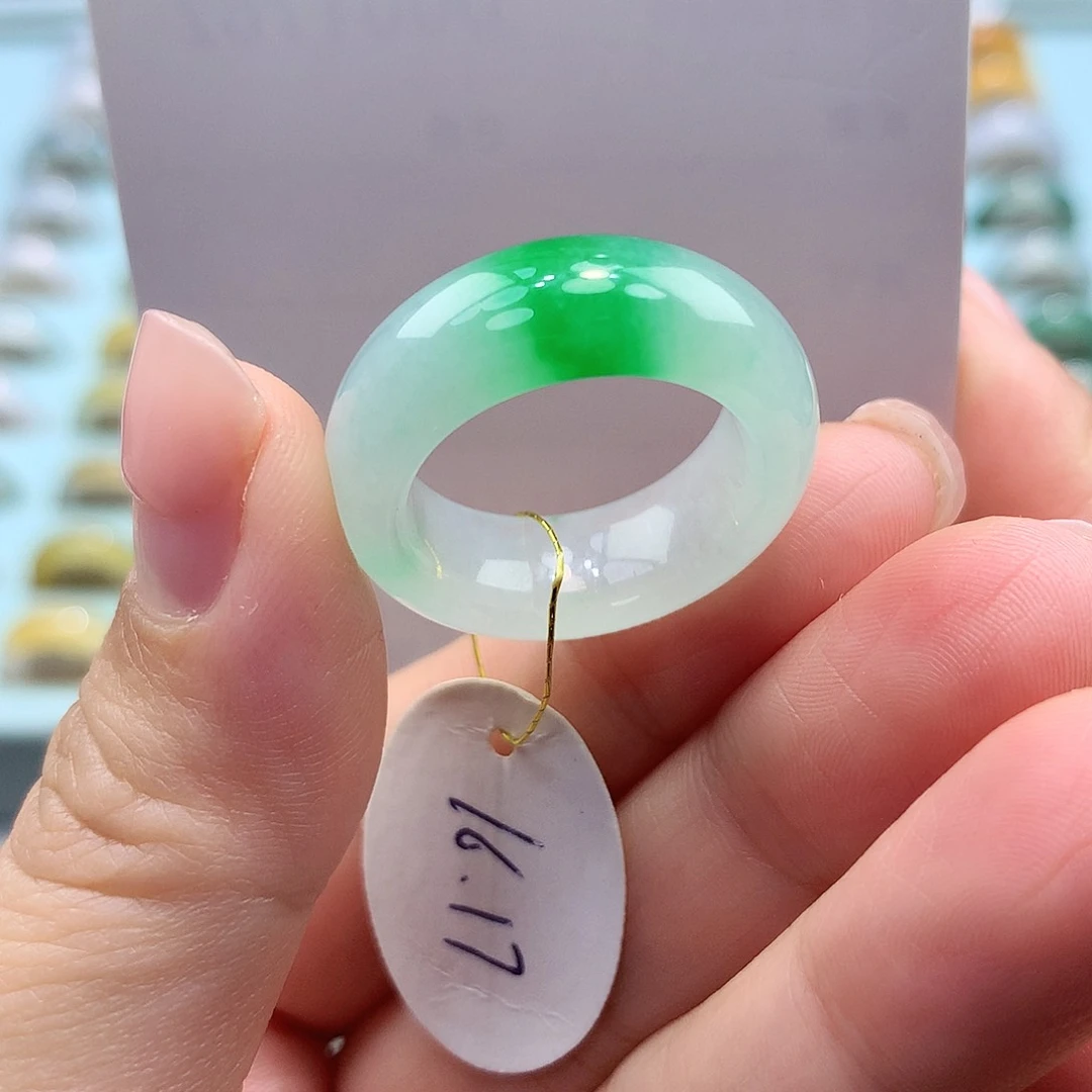 未镶嵌戒指翡翠1617圈