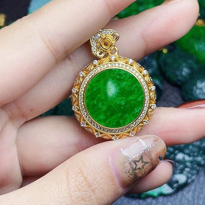 翡翠银S925镶嵌颈饰多样性