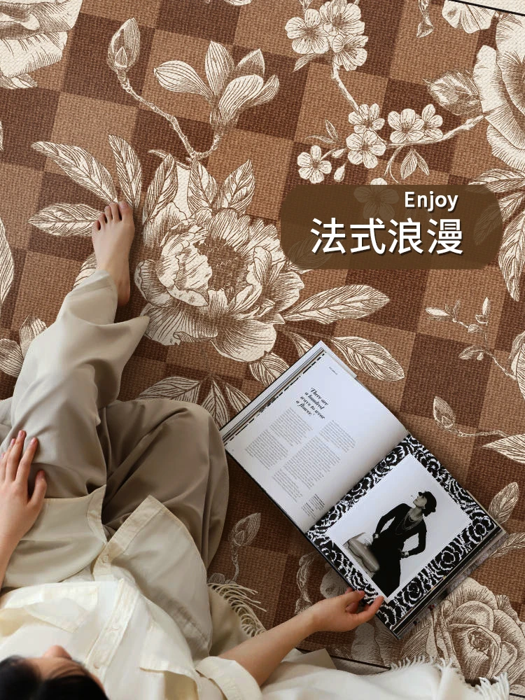 【品良】中古美式轻奢法式复古地毯免打理用于客厅茶几摩登优雅设计