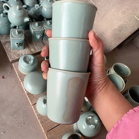 汝瓷仿古釉瑕可乐杯福利