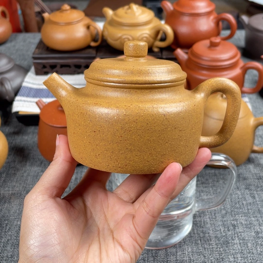 紫砂茶壶30目黄金段德钟230全手