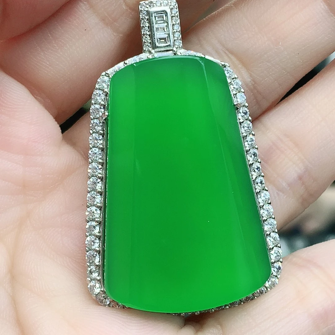 银S925镶嵌吊坠玛瑙/玉髓