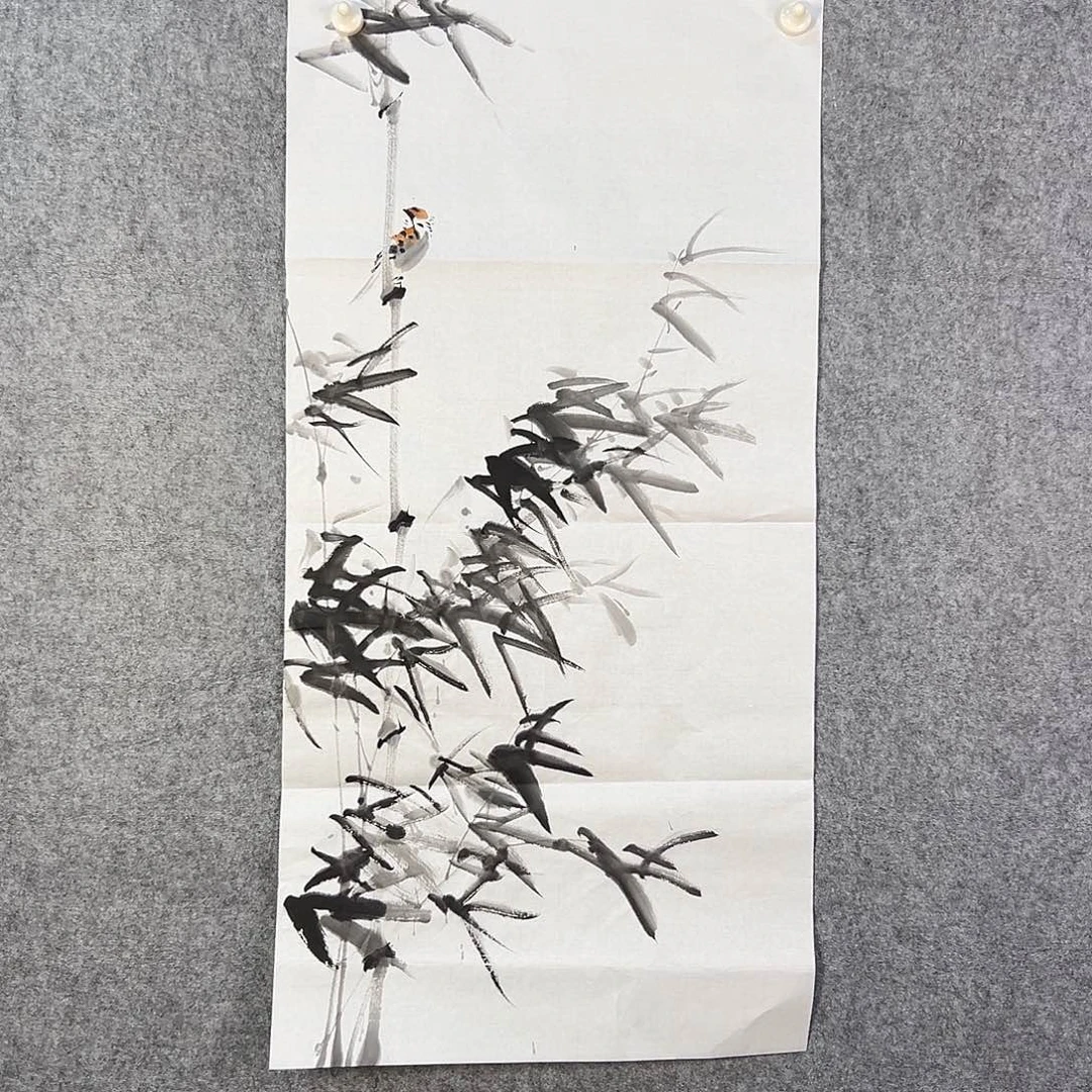 国画207 花鸟在此鸣叫的声此起彼伏中也