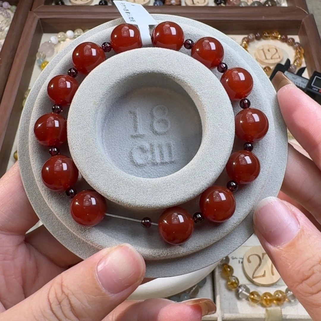 不***菜水晶手链未镶嵌红玛瑙