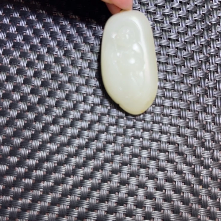 和田玉未镶嵌挂件笑佛