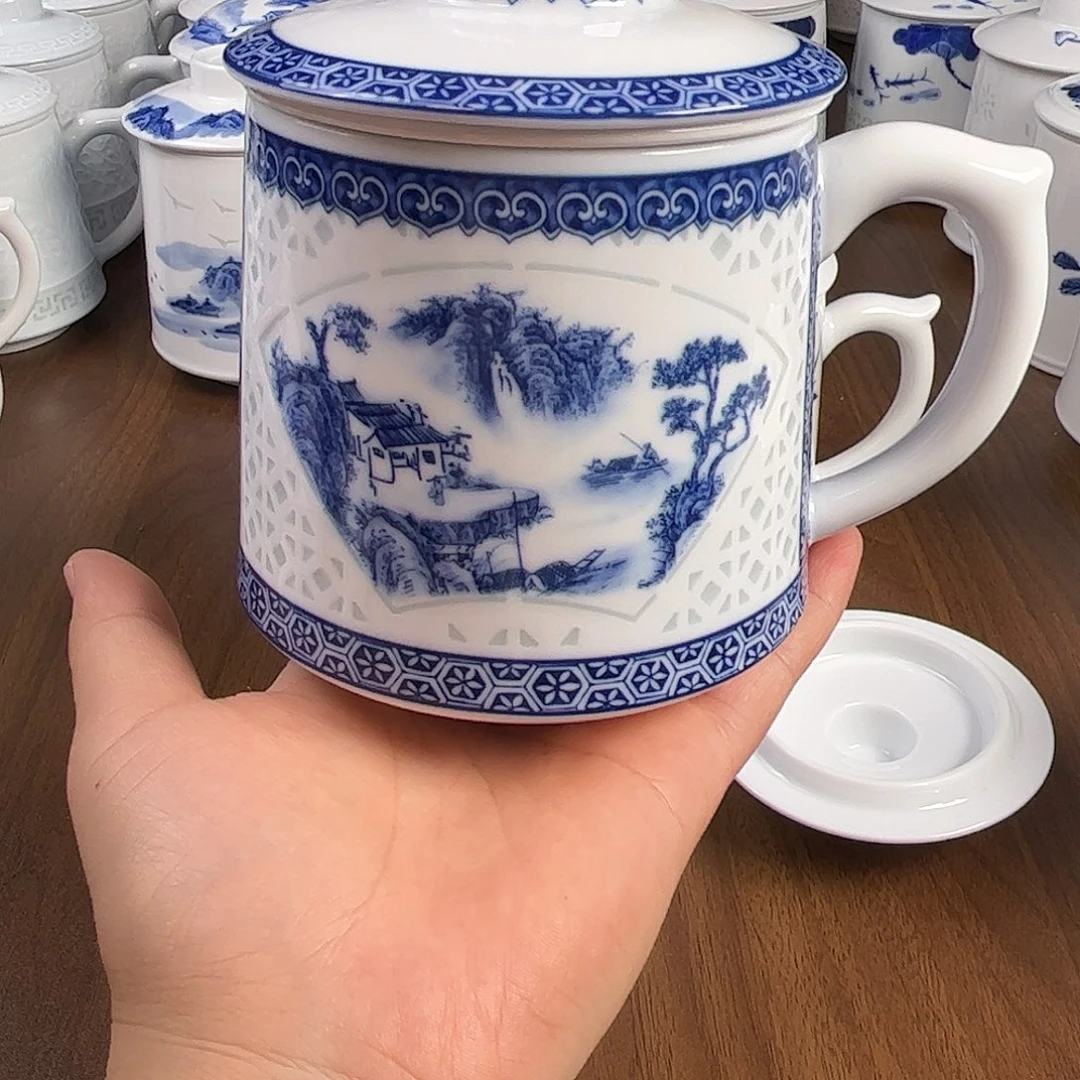 会***鱼景德镇高温陶瓷家用