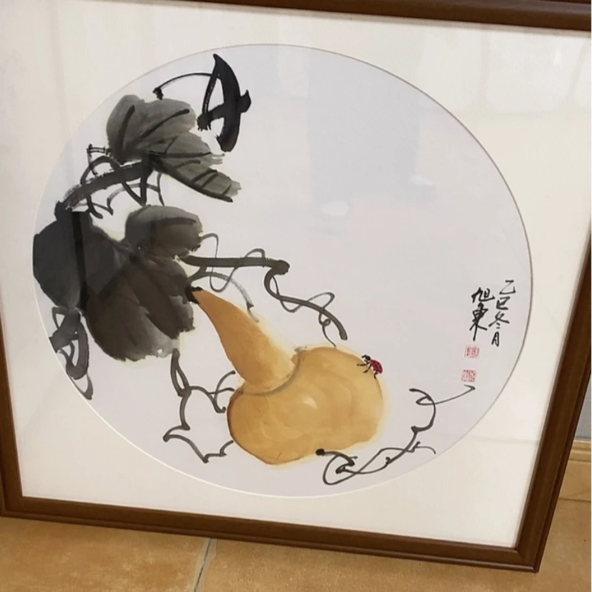 【闪购商品】国画手绘国画带框65.65