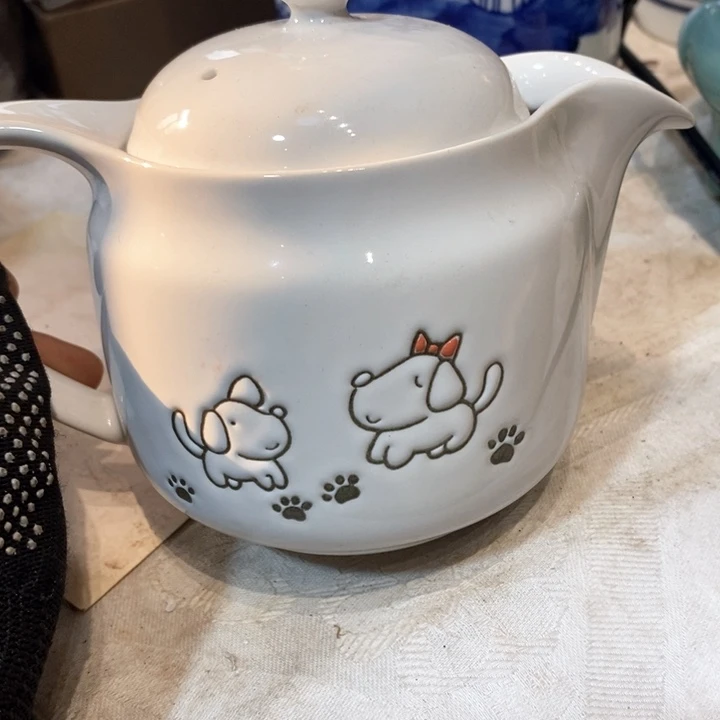 蜜安罐瓷香炉锡茶则