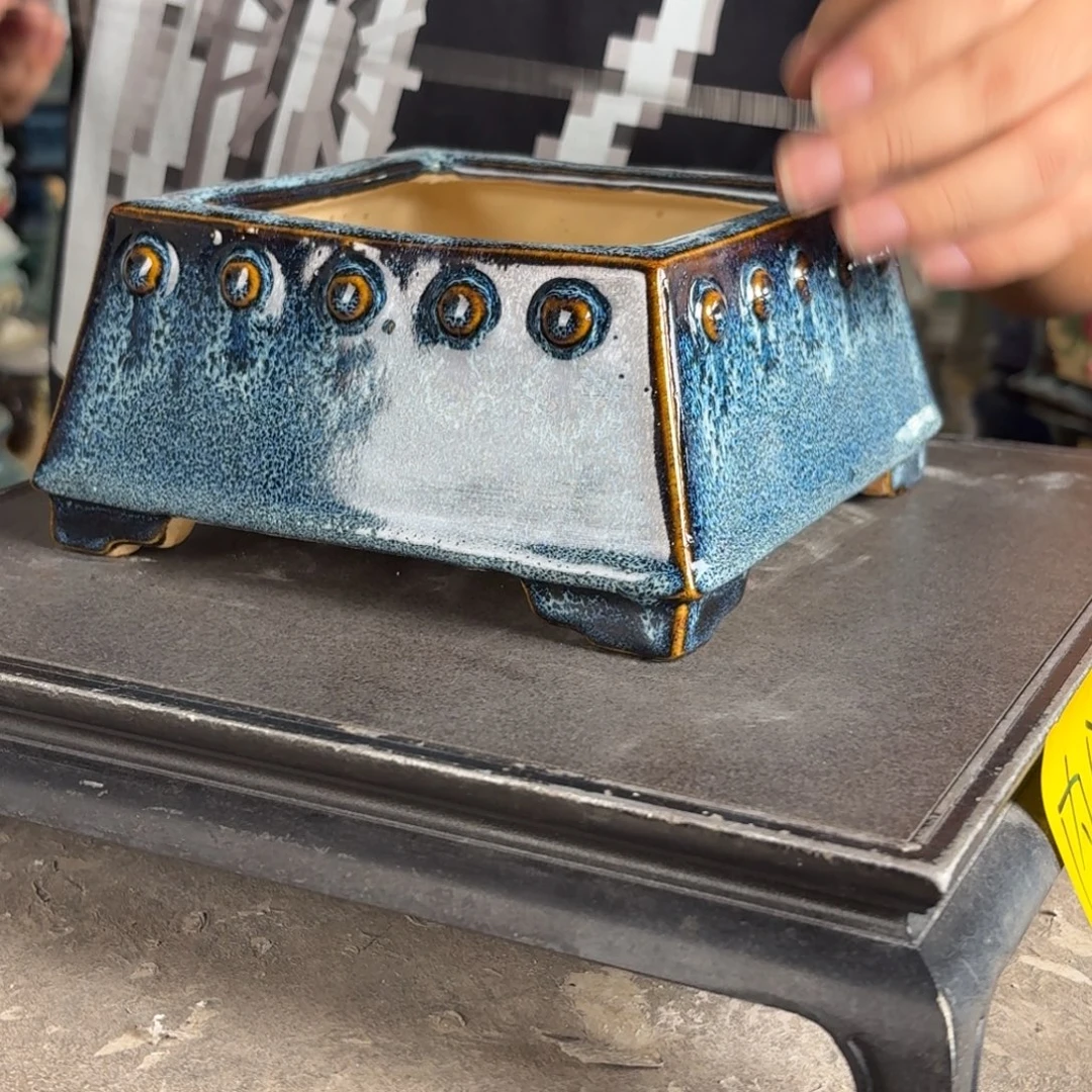 。一风堂石湾花盆 轻微收缩 内12*6