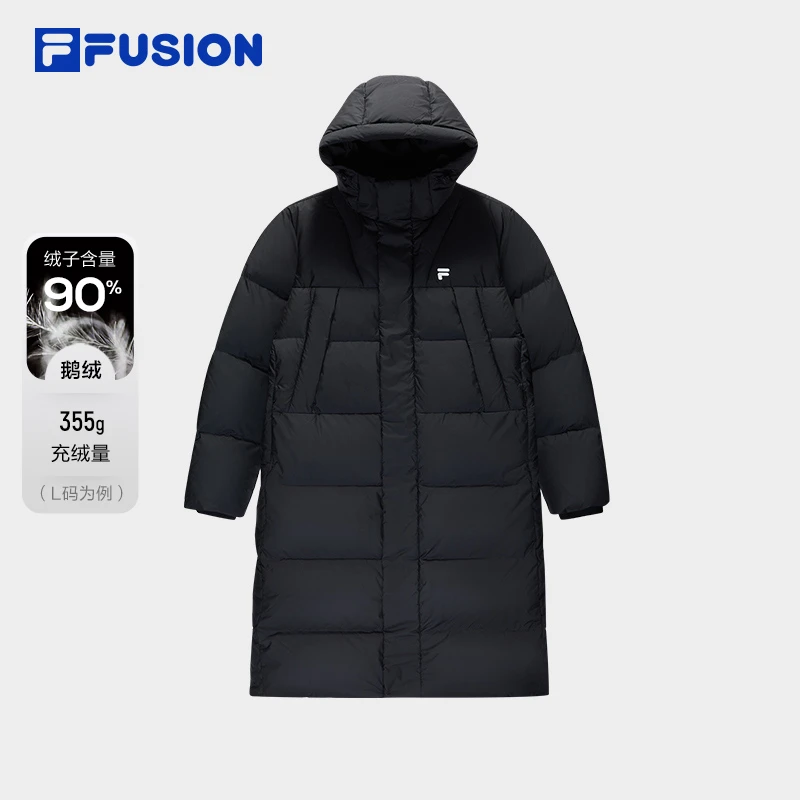 FUSION斐乐潮冬季长款羽绒服保暖加厚&T11U543905F
