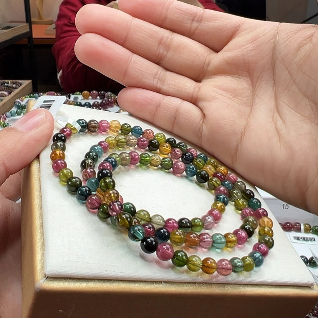 未镶嵌碧玺手串5.3mmmmmmmmm