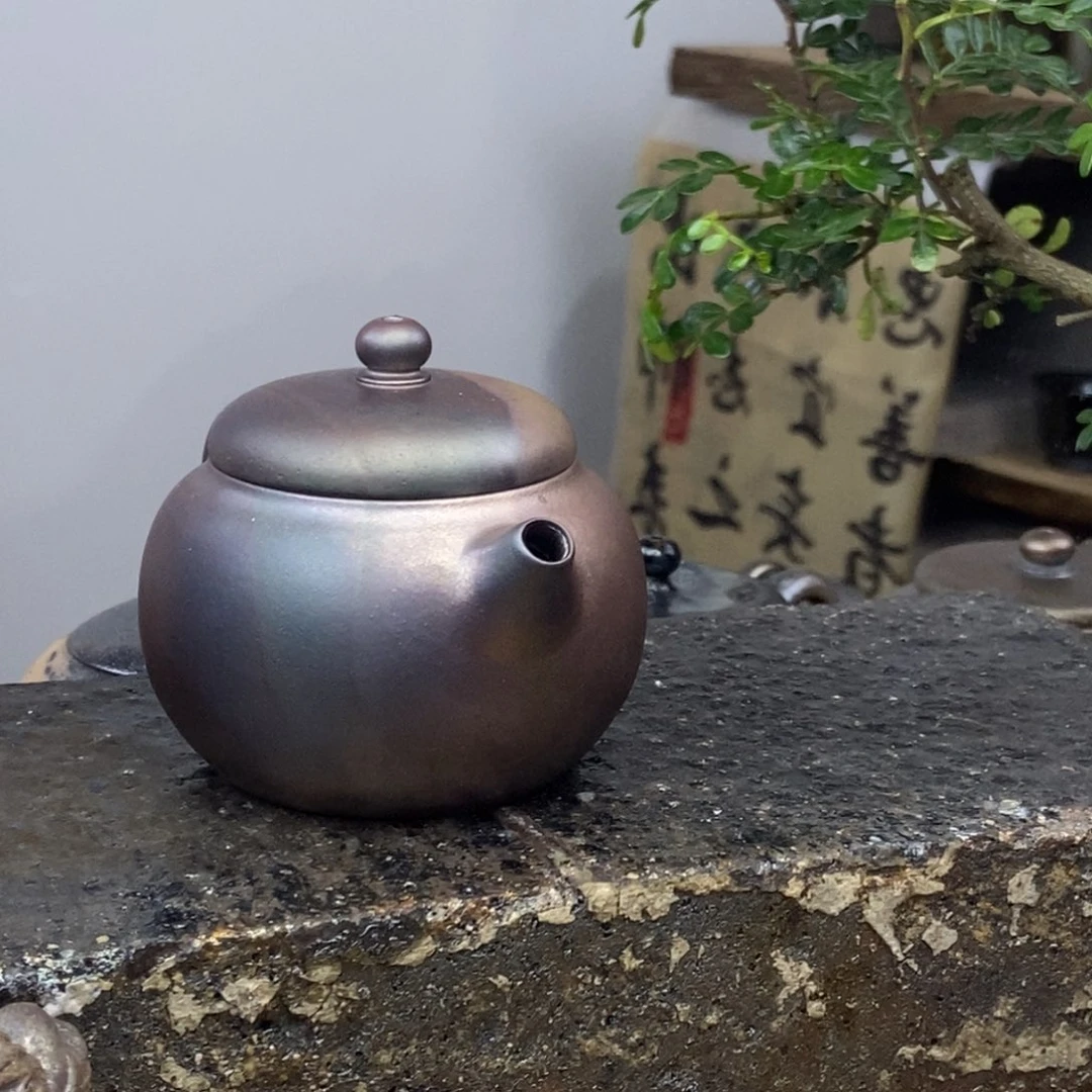 建水紫陶柴烧茶具