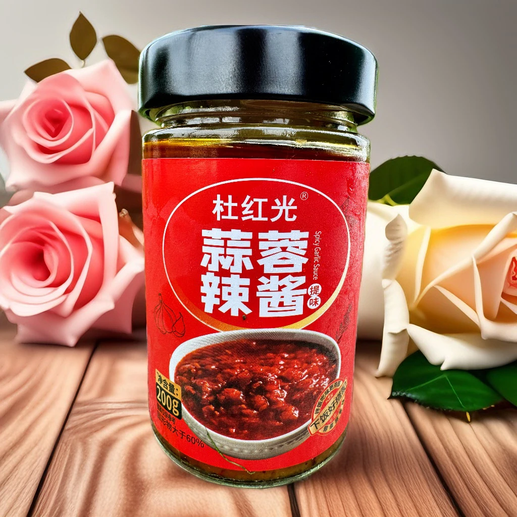 杜红光蒜蓉酱新鲜大蒜酱烧烤小龙虾蒸海鲜原味微辣蒜蓉酱商用批发