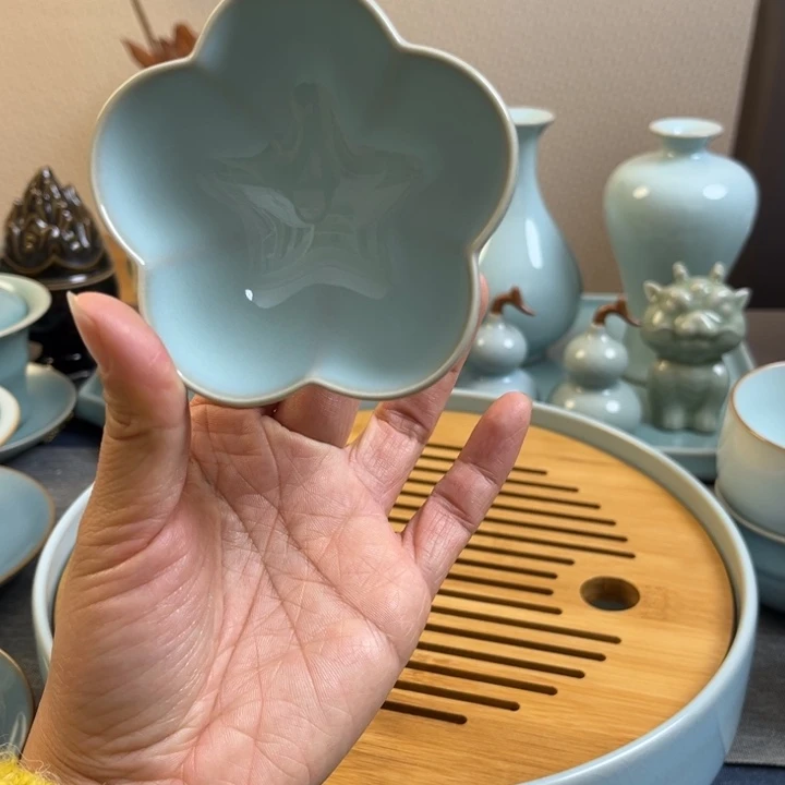 茶宠天青梅花杯一级全品