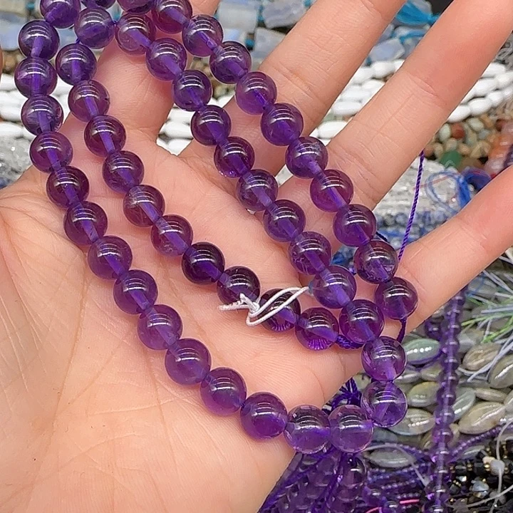 玛瑙/玉髓合金珠宝半成品涵*贝紫水晶卡8拍两84发一条