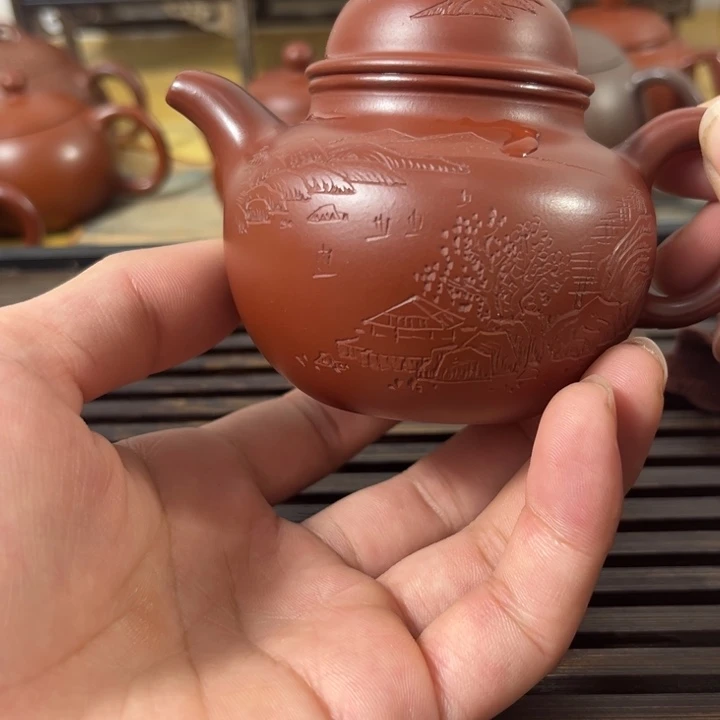 紫砂茶壶原矿紫砂半手工制作