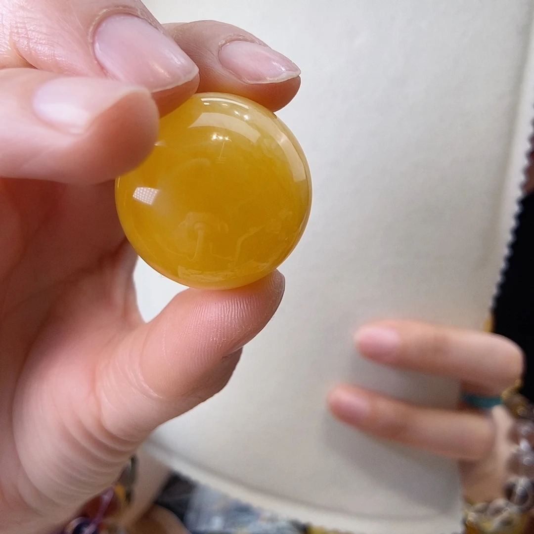 蜜蜡颈饰未镶嵌大圆珠27.5