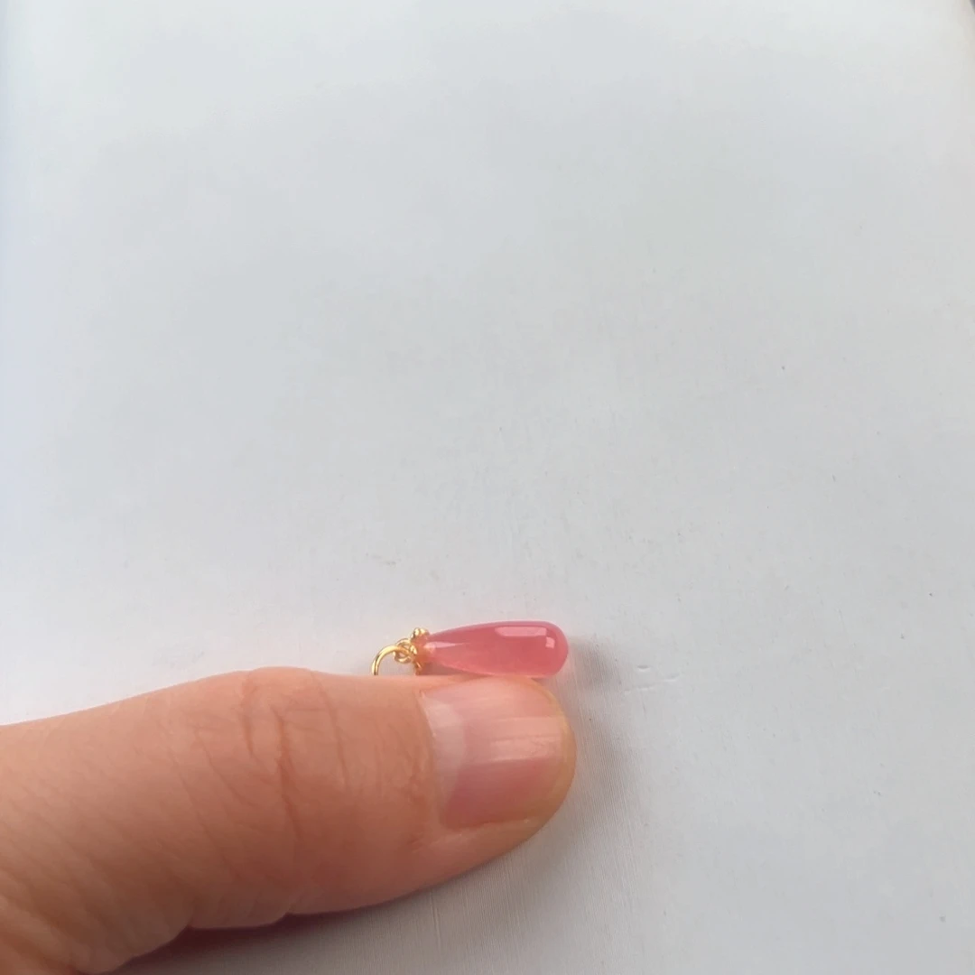 菱锰矿（红纹石）银S925镶嵌吊坠(不含链)奢*