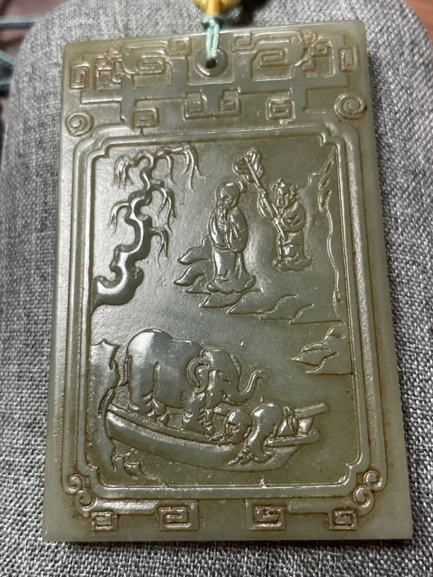 【闪购商品】精美和田玉孤品曹冲称象