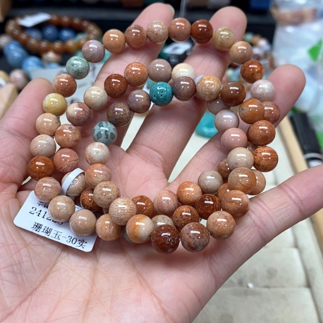 硅化珊瑚（珊瑚玉）手链未镶嵌501