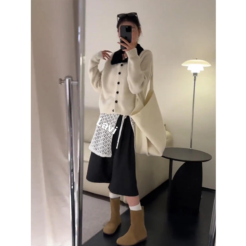 流行一整套2025新款时尚气质慵懒风百搭休闲开衫裤子两件套