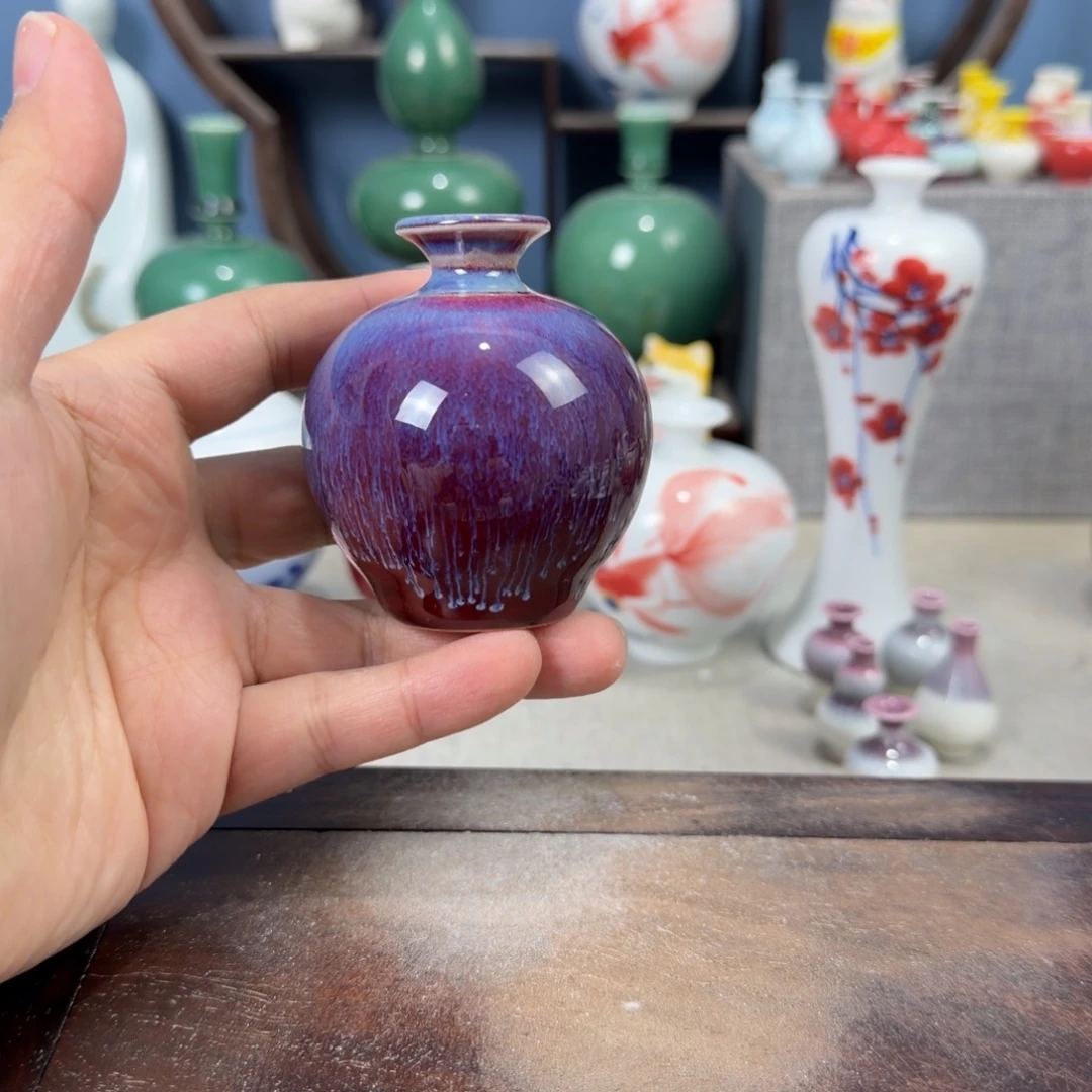 陶瓷手工小花器摆件