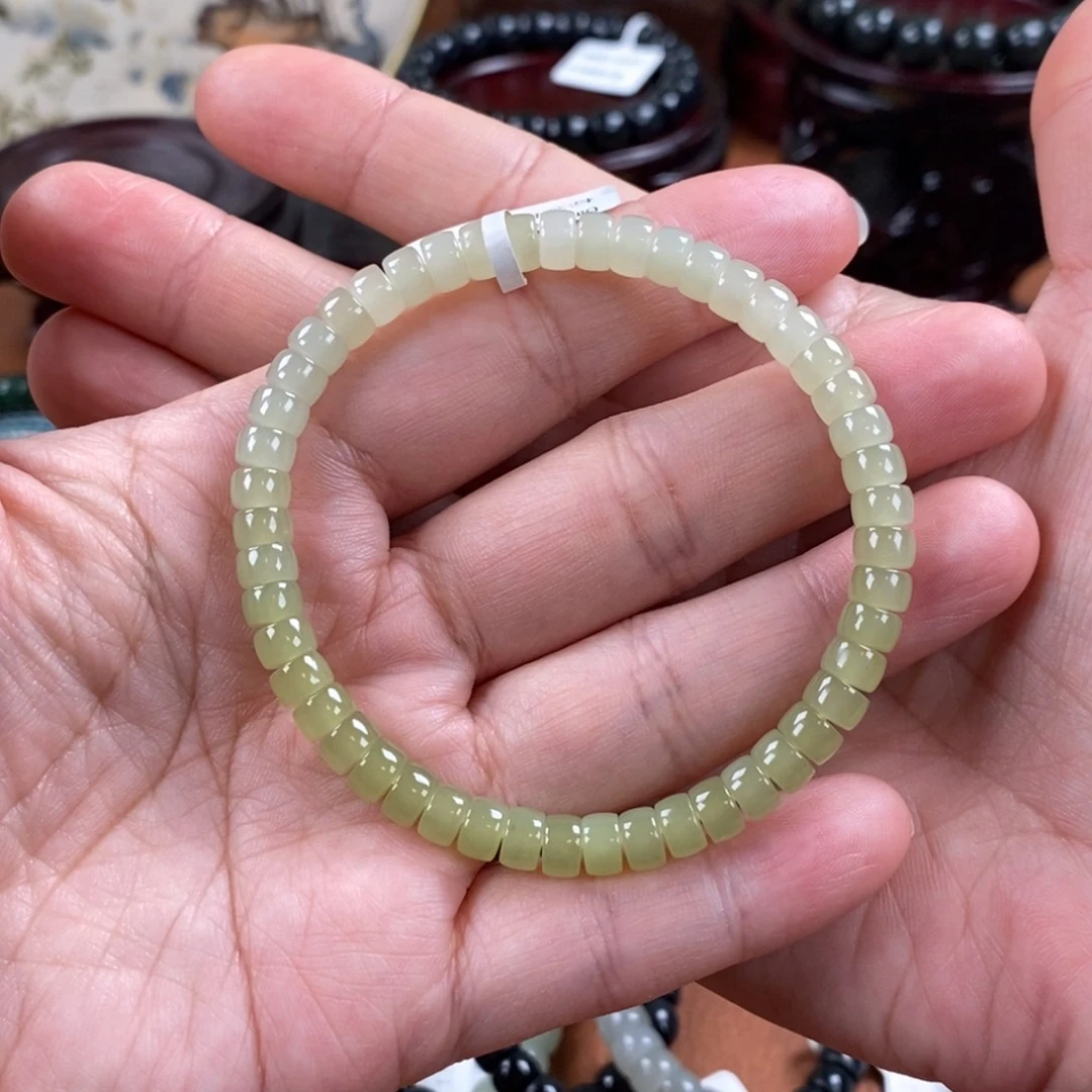 未镶嵌手链和田玉圆****圆