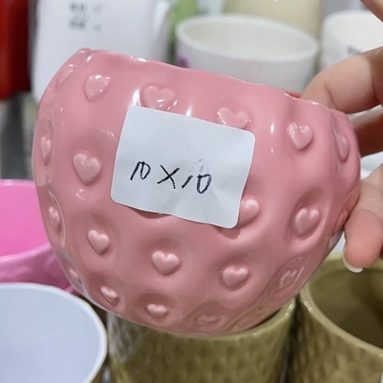 多肉绿植陶瓷花盆9.9包邮，有孔