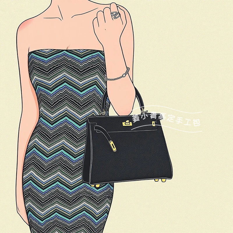 姜小青私定【kl25-28togo内缝软凯】升级版单肩手提手工女包