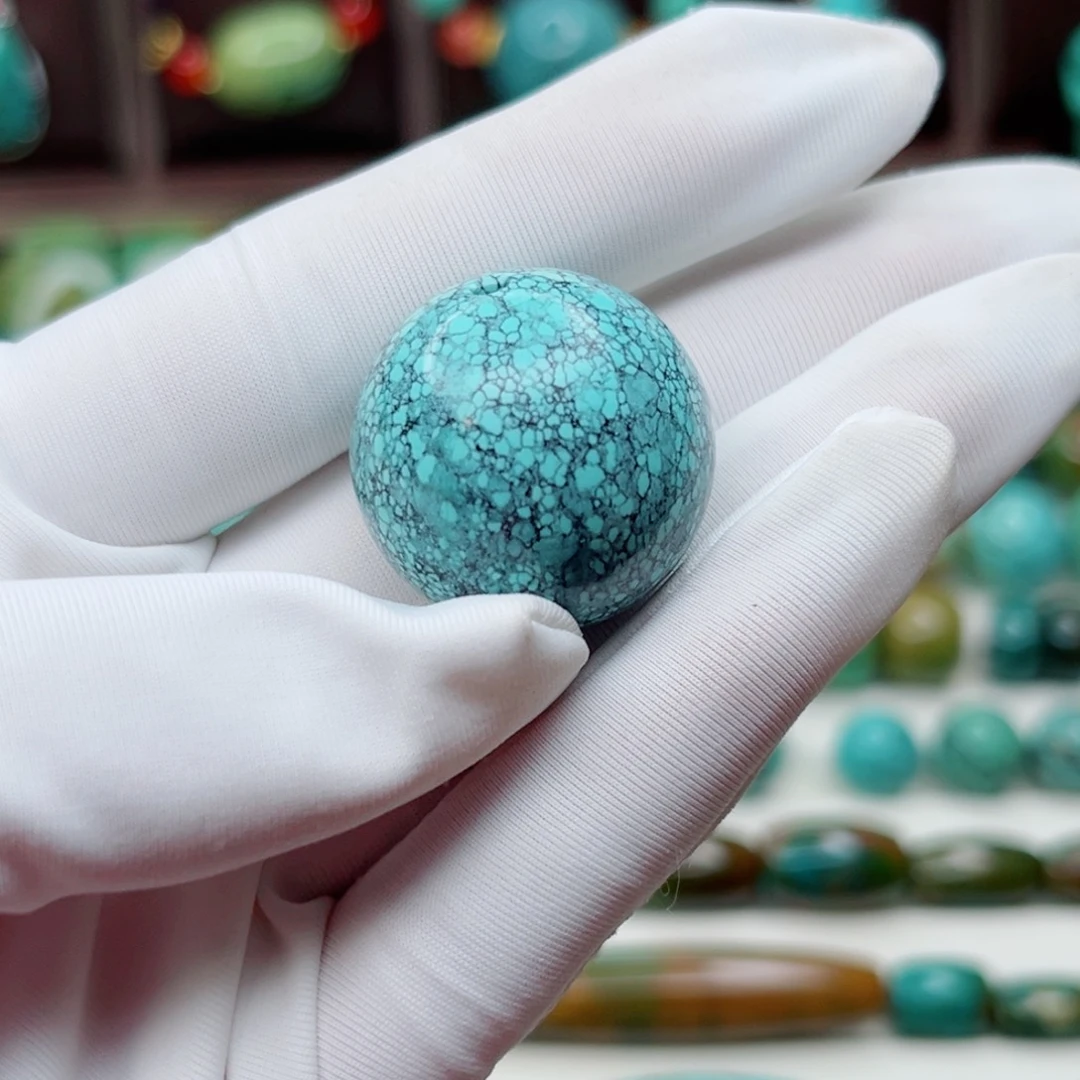 未镶嵌绿松石圆珠