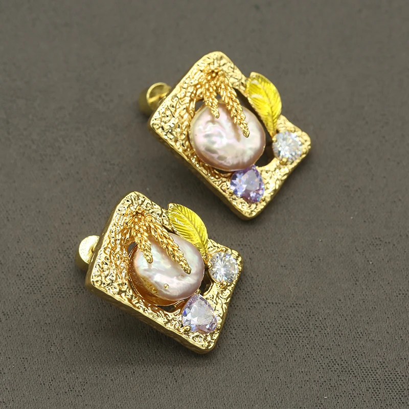 中古设计款耳钉A87