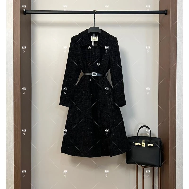 秋冬气质小香风时尚设计师中长款羽绒服 QD-2025302