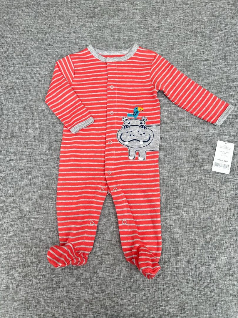 【佰棉】3-12个月宝宝爬爬服长爬长袖包脚爬爬服连体衣条纹