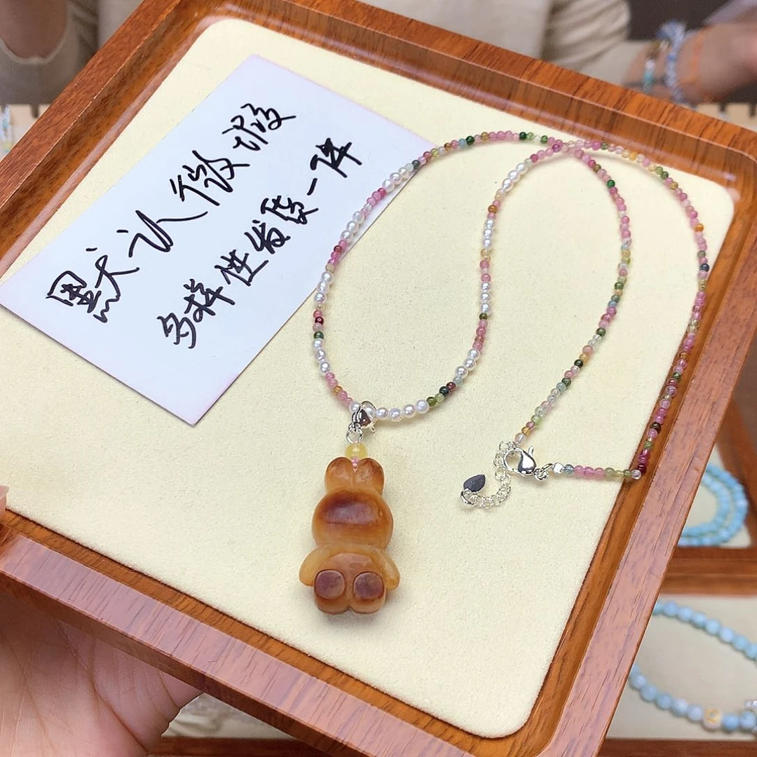 琥珀吊坠(不含链)未镶嵌