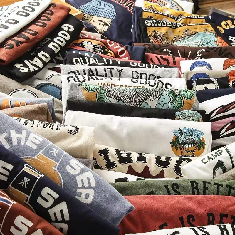 R-L丨美式印花水洗重磅双面清仓长T~叫号再拍~清仓专用