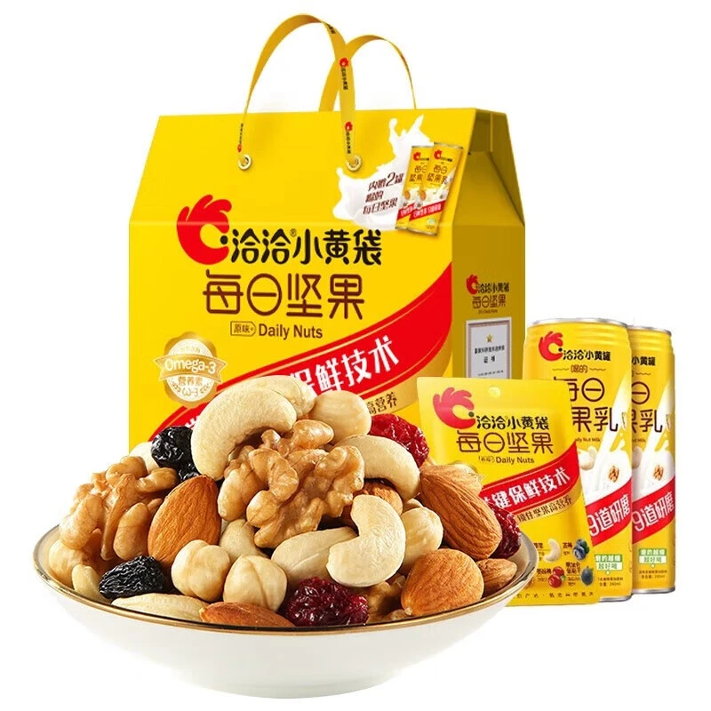 洽洽每日坚果345g+480ml