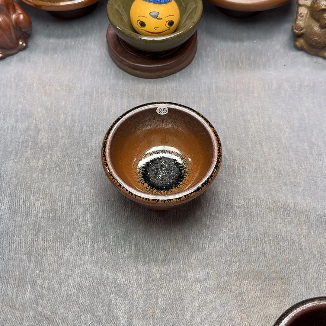 山***雨茶盏印春堂柴烧建盏