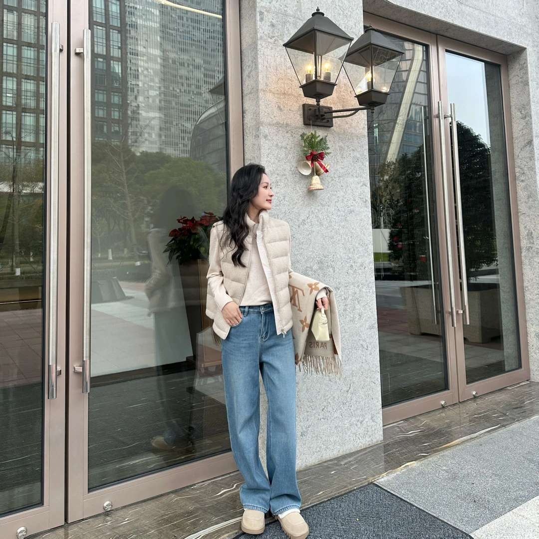 syna太妃糖 百搭休闲针织羊毛羊绒马甲